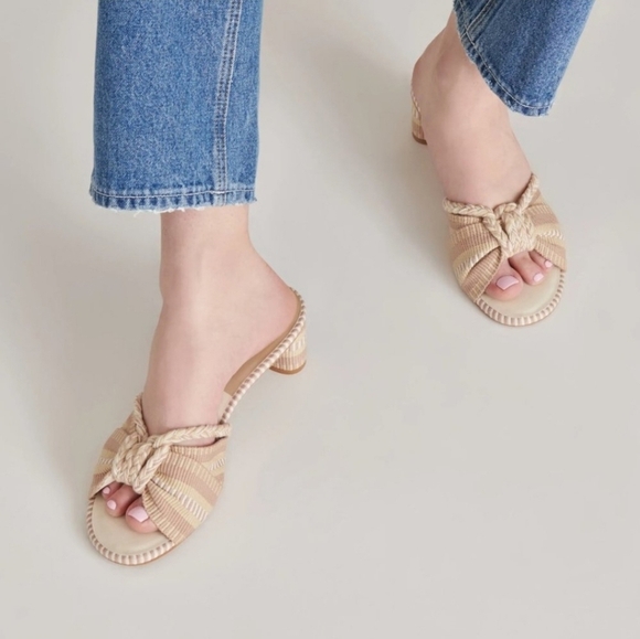 🔹️ DOLCE VITA🔹️ Dallie Heeled Sandals Natural Multi - Picture 3 of 8
